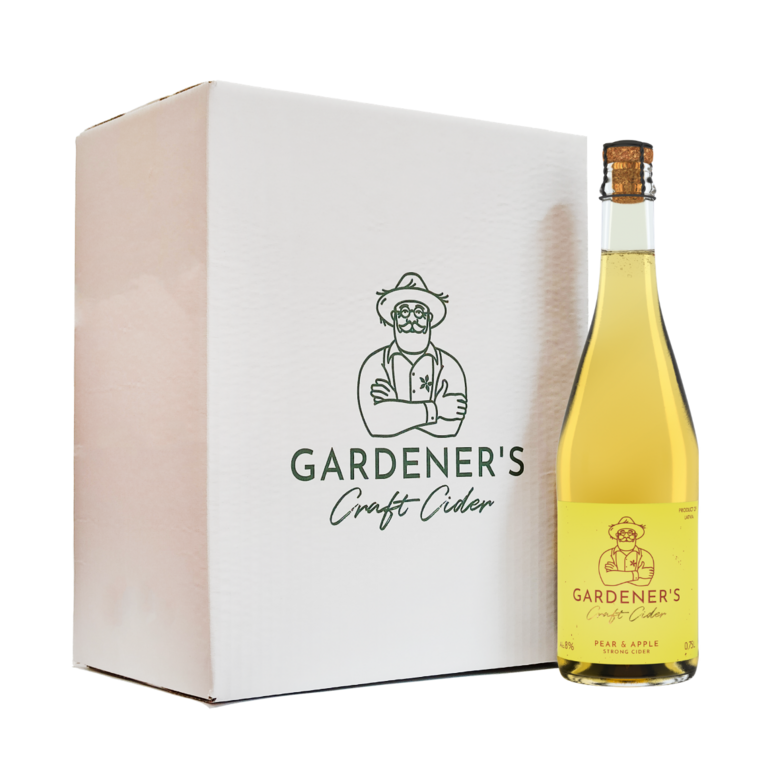 SOLD OUT - Box of Gardener's strong pear & apple cider (sweet) 8%, 0.75L (6 bottles)