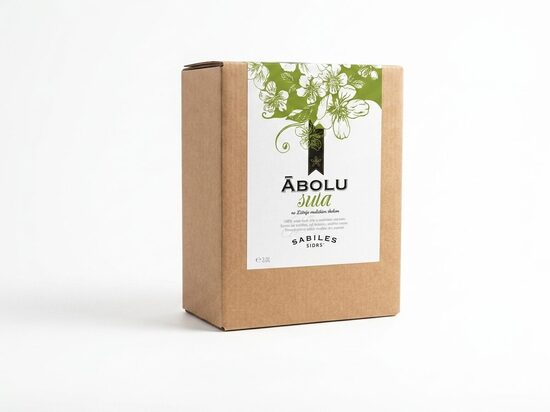 Natural cloudy apple juice, 3L bag-in-box