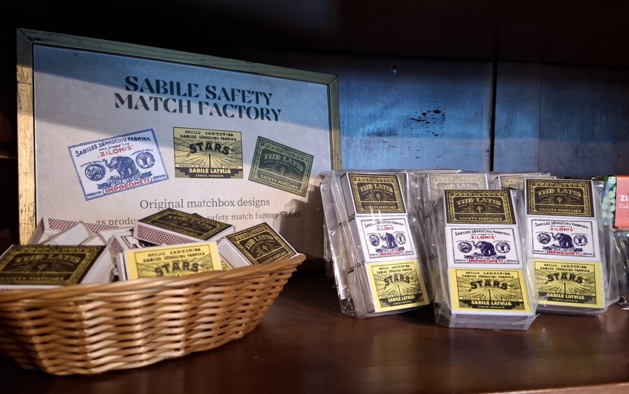 Matches from the Sabile safety match factory