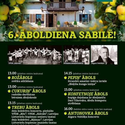 6th apple day in Sabile - poster